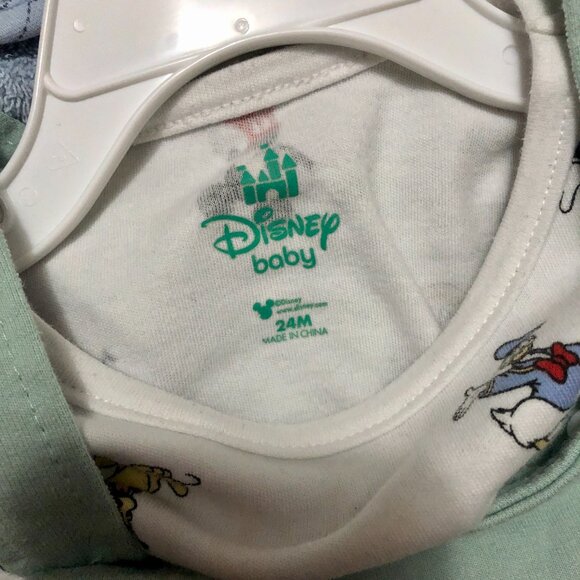 Lot of 3 Disney Baby & PI Baby Mickey & Friends Overall Outfits Set 24M Toddler - Picture 3 of 8